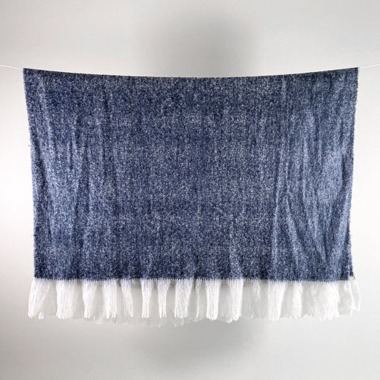 Fluffy Throw Blanket - Navy